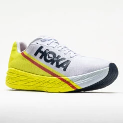 Hoka One One Rocket X Unisex White/Evening Primrose -Shoes Fashion 046959 5