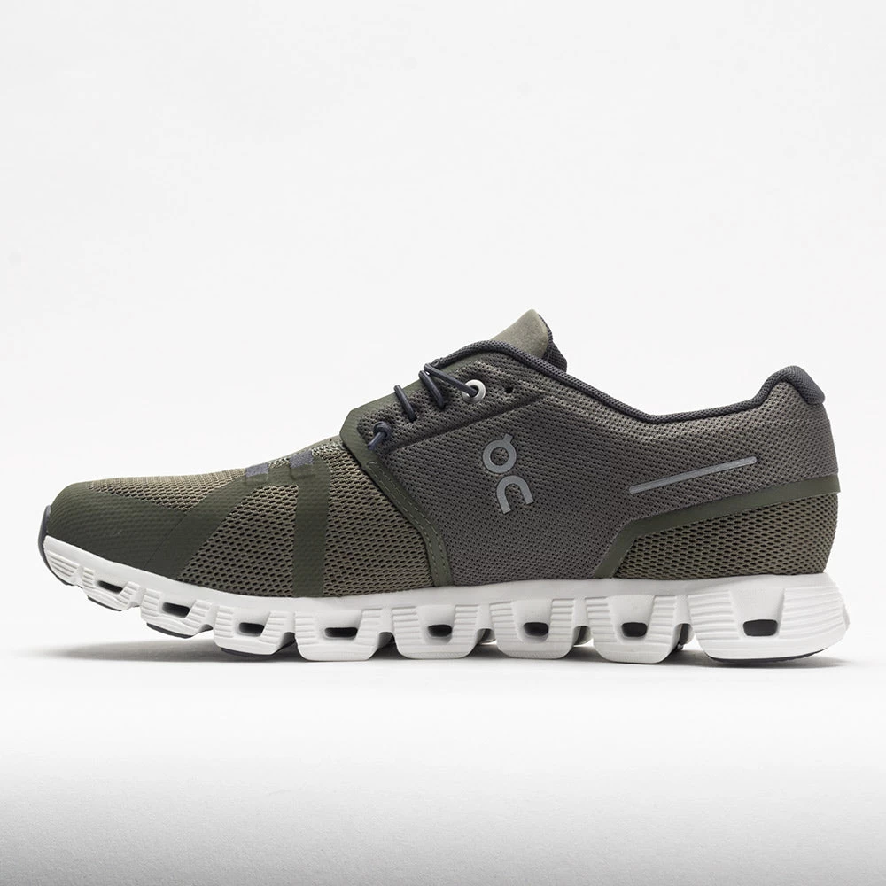 On Running On Cloud 5 Men's Olive/White 2 On Running On Cloud 5 Men's Olive/White - Image 2