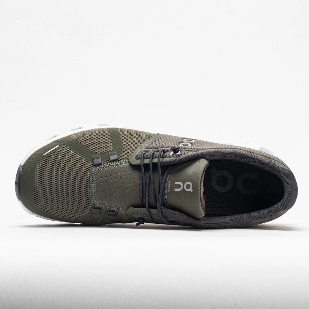 On Running On Cloud 5 Men's Olive/White 3 On Running On Cloud 5 Men's Olive/White - Image 3
