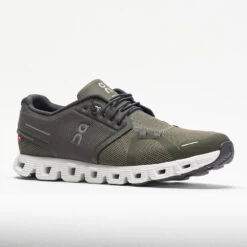 On Running On Cloud 5 Men's Olive/White 10 On Running On Cloud 5 Men's Olive/White -Shoes Fashion 048075 5