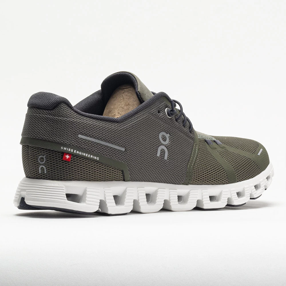 On Running On Cloud 5 Men's Olive/White 6 On Running On Cloud 5 Men's Olive/White - Image 6