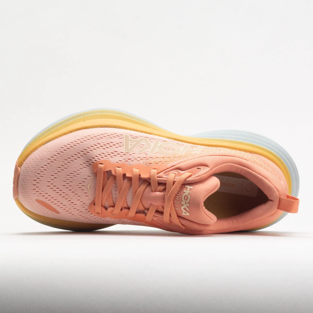 HOKA Bondi 8 Women's Shell Coral/Peach Parfait 3 HOKA Bondi 8 Women's Shell Coral/Peach Parfait - Image 3