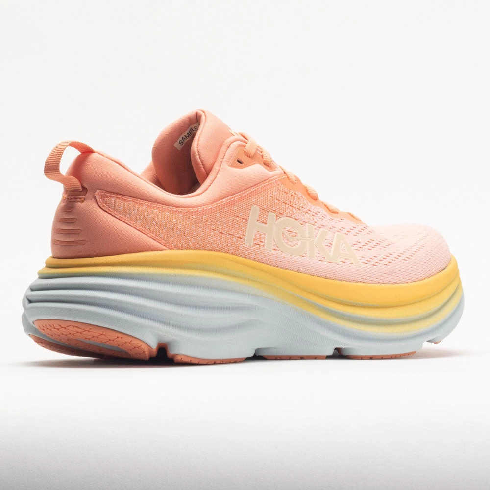 HOKA Bondi 8 Women's Shell Coral/Peach Parfait 6 HOKA Bondi 8 Women's Shell Coral/Peach Parfait - Image 6