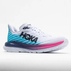 HOKA Mach 5 Women's White/Scuba Blue -Shoes Fashion 048542 5