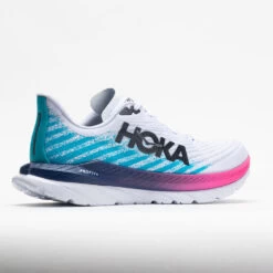 HOKA Mach 5 Men's White/Scuba Blue 11 HOKA Mach 5 Men's White/Scuba Blue -Shoes Fashion 048548 6