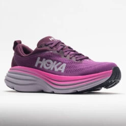 HOKA Bondi 8 Women's Beautyberry/Grape Wine -Shoes Fashion 048611 5