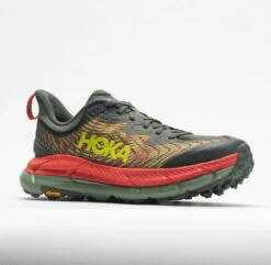 HOKA Mafate Speed 4 Men's Thyme/Fiesta -Shoes Fashion 048635 5