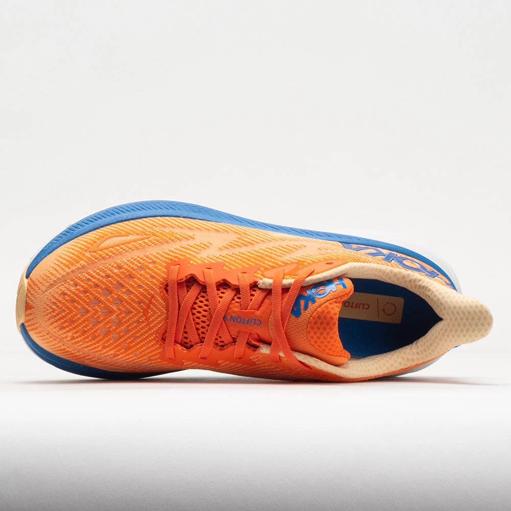 HOKA Clifton 9 Men's Vibrant Orange/Impala 3 HOKA Clifton 9 Men's Vibrant Orange/Impala - Image 3