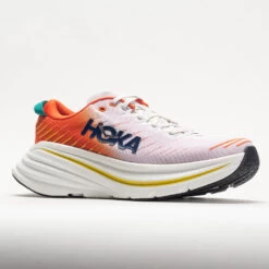 HOKA Bondi X Men's Blanc De Blanc/Flame -Shoes Fashion 049244 5
