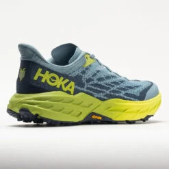 HOKA Speedgoat 5 Men's Stone Blue/Dark Citron 11 HOKA Speedgoat 5 Men's Stone Blue/Dark Citron -Shoes Fashion 049271 6