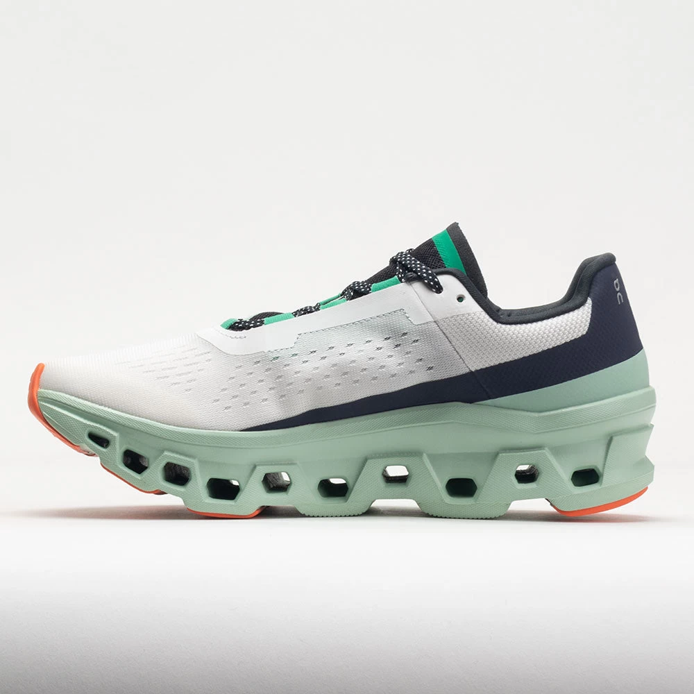 On Running On Cloudmonster Men's Undyed White/Creek 2 On Running On Cloudmonster Men's Undyed White/Creek - Image 2