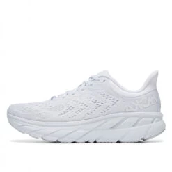 HOKA ONE ONE Clifton 7 - Men's Running Shoes - White / White