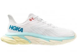 Hoka One One HOKA Women's Clifton Edge Shoes In Blanc De Blanc/Blue Tint