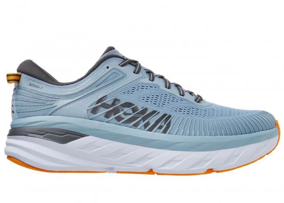 Hoka One One HOKA Men's Bondi 7 Shoes In Blue Fog/Castlerock 1 Hoka One One HOKA Men's Bondi 7 Shoes In Blue Fog/Castlerock