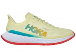 Hoka One One HOKA Men's Carbon X 2 Shoes In Luminary Green/Hot Coral