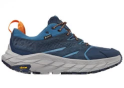 Hoka One One HOKA Men's Anacapa Low Gore-Tex Hiking Shoes In Outer Space/Real Teal