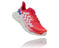 Hoka One One HOKA Clifton Edge In Paradise Pink/Blue Flower