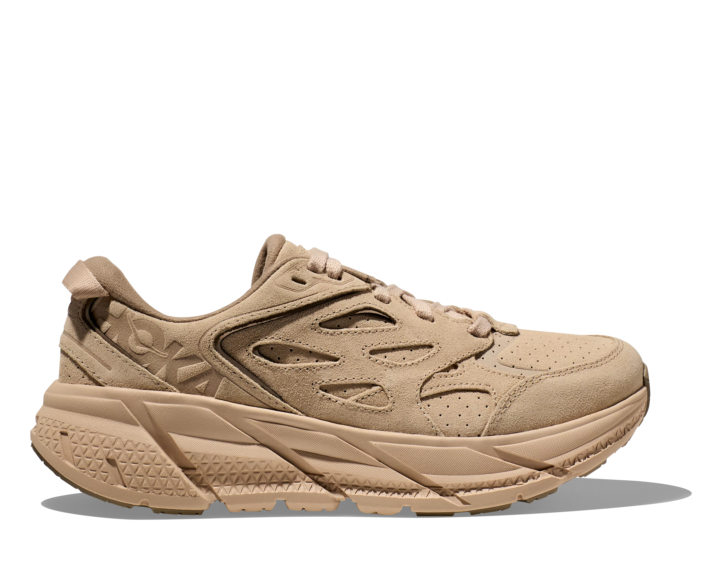 Hoka One One HOKA Clifton L Suede Shoes In Shifting Sand/Dune 1 Hoka One One HOKA Clifton L Suede Shoes In Shifting Sand/Dune