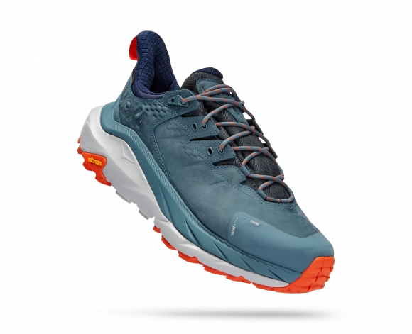 Hoka One One HOKA Men's Kaha 2 Low GORE-TEX Hiking Shoes In Goblin Blue/Harbor Mist 1 Hoka One One HOKA Men's Kaha 2 Low GORE-TEX Hiking Shoes In Goblin Blue/Harbor Mist