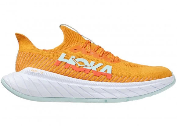Hoka One One HOKA Men's Carbon X 3 Shoes In Radiant Yellow/Camellia 1 Hoka One One HOKA Men's Carbon X 3 Shoes In Radiant Yellow/Camellia