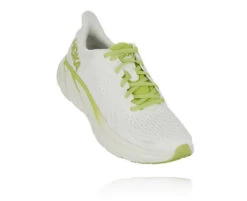 Hoka One One HOKA Men's Clifton 8 Shoes In Green Glow/Bright White