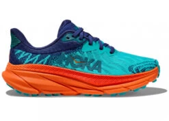 Hoka One One HOKA Men's Challenger 7 Running Shoes In Ceramic/Vibrant Orange
