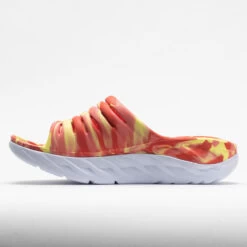 HOKA Ora Recovery Slide Swirl Unisex Yellow Pear/Fiesta 8 HOKA Ora Recovery Slide Swirl Unisex Yellow Pear/Fiesta -Shoes Fashion 570558 1