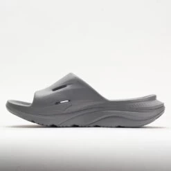 HOKA Ora Recovery Slide 3 Unisex Grey/Grey 8 HOKA Ora Recovery Slide 3 Unisex Grey/Grey -Shoes Fashion 570608 1
