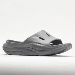 HOKA Ora Recovery Slide 3 Unisex Grey/Grey 10 HOKA Ora Recovery Slide 3 Unisex Grey/Grey -Shoes Fashion 570608 5