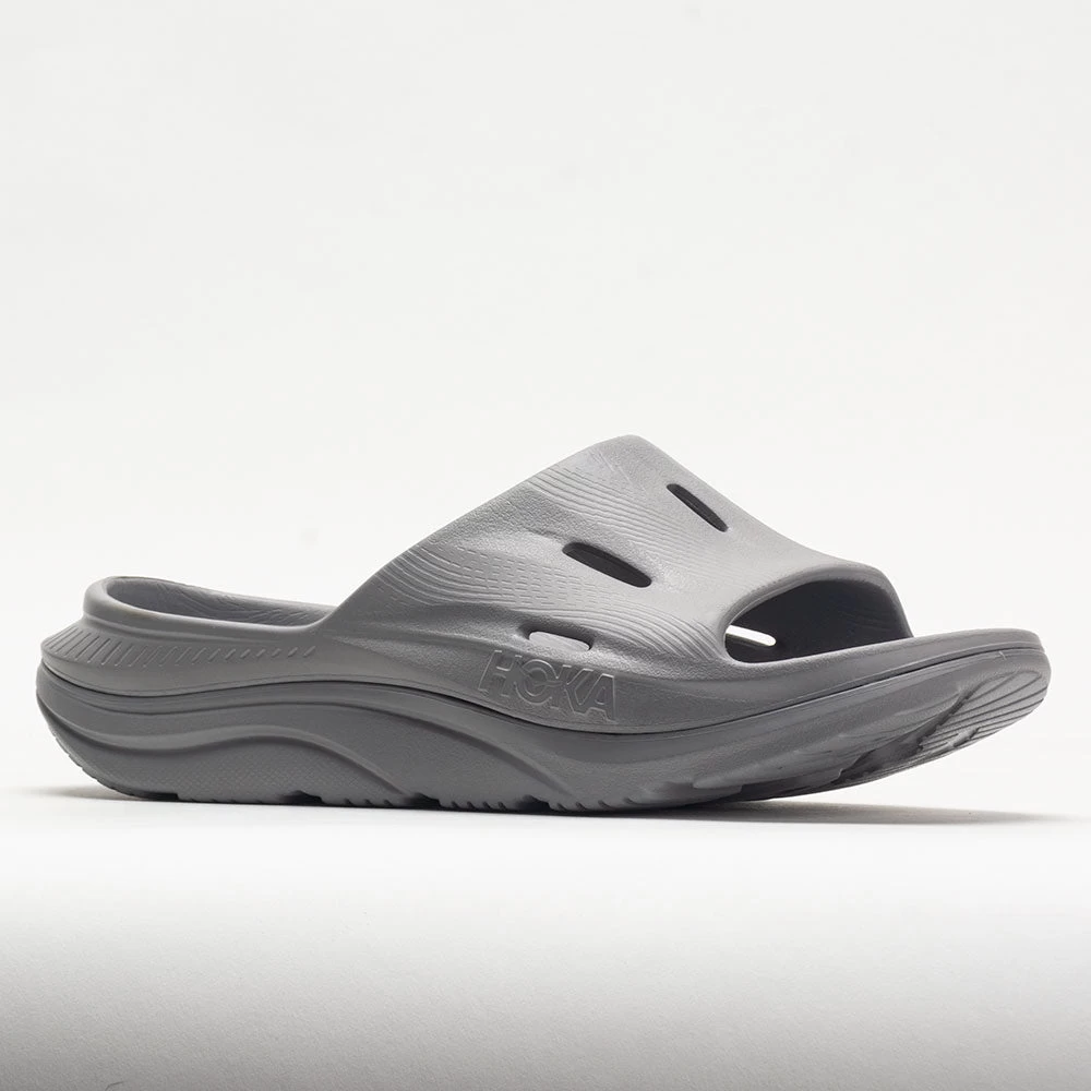HOKA Ora Recovery Slide 3 Unisex Grey/Grey 5 HOKA Ora Recovery Slide 3 Unisex Grey/Grey - Image 5