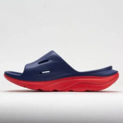 HOKA Ora Slide 3 Unisex Bellwether Blue/Red Alert 8 HOKA Ora Slide 3 Unisex Bellwether Blue/Red Alert -Shoes Fashion 570614 1
