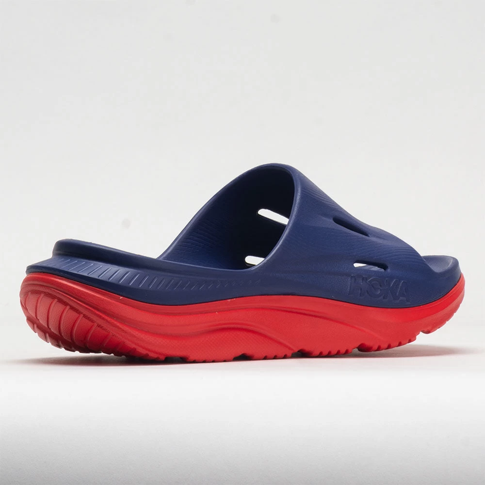 HOKA Ora Slide 3 Unisex Bellwether Blue/Red Alert 6 HOKA Ora Slide 3 Unisex Bellwether Blue/Red Alert - Image 6